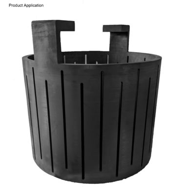 Isostatica 1,80 G/Cm3 Blocchi di grafite di silicio 110 - 125 W/Mk Conduttività termica