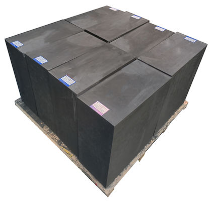 Grigio scuro Batteria al litio liscia Blocco di grafite 1.80 G/Cm3 12μm Dimensione del grano